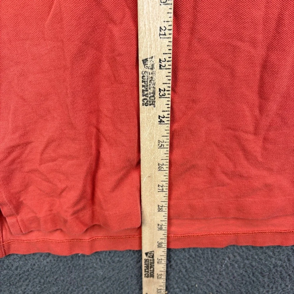 Polo Ralph Lauren Mens Large Orange Short Sleeve Pique Cotton Polo Shirt L